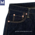 Selvedge Denim 17oz rope-dyed indigo straight cut selvedge denim jeans Manufactory